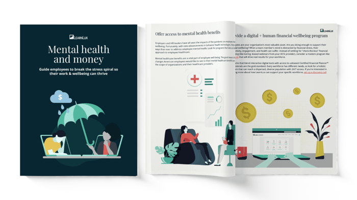 Mental health and money ebook cover pages