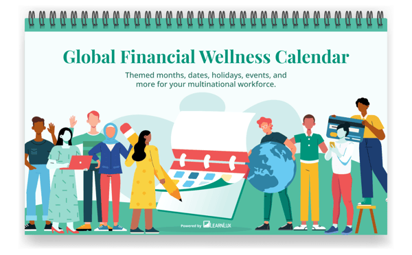 Global financial wellness calendar from LearnLux