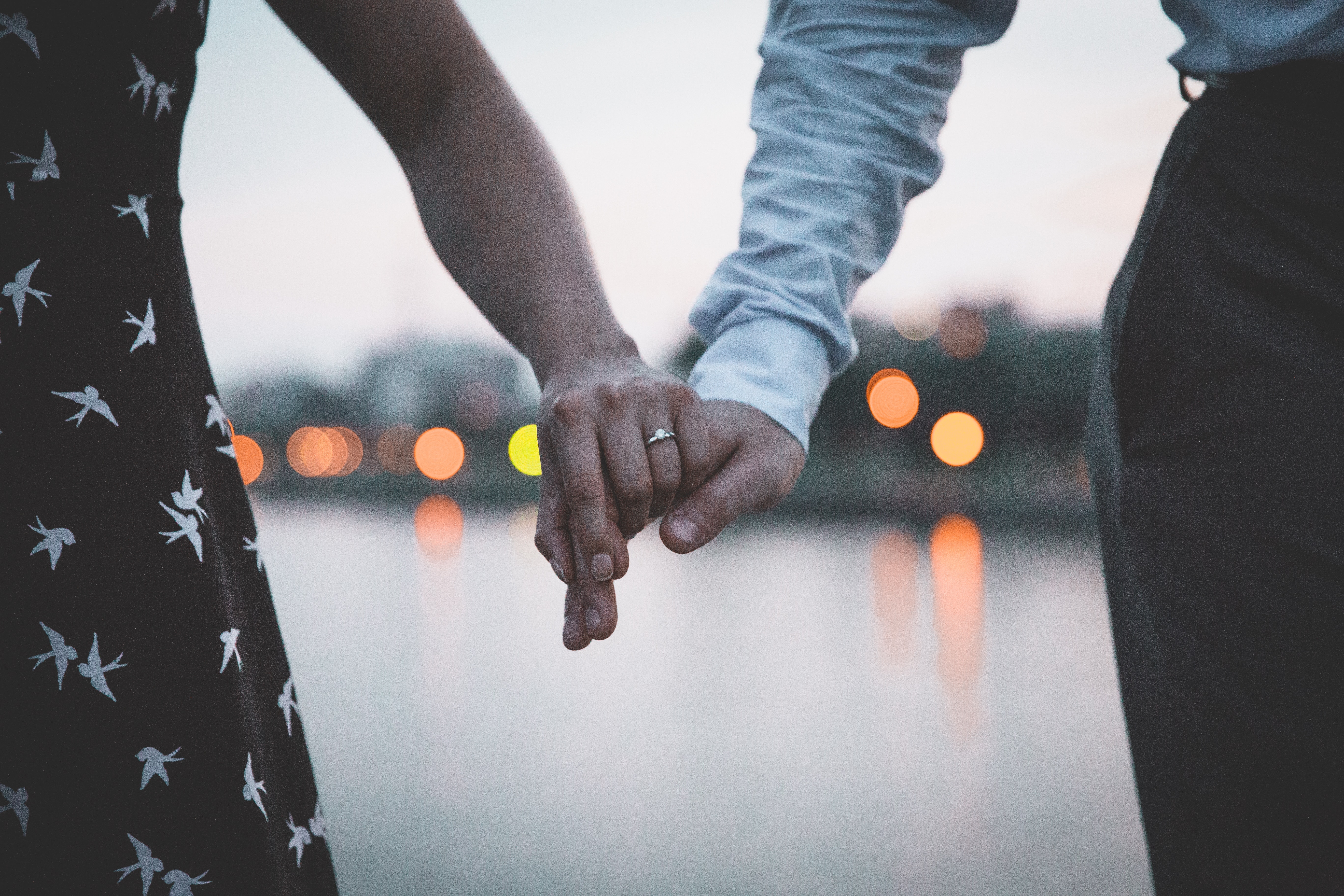 Young couple getting married thinking about their financial wellbeing